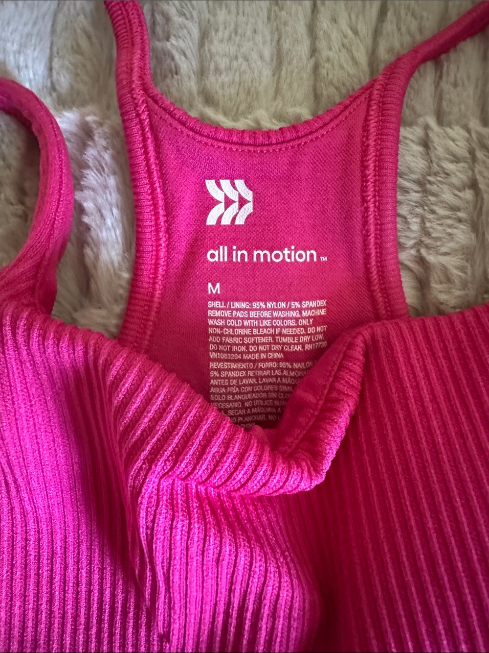 Target pink Ribbed Crop Tank - Picture 2 of 3
